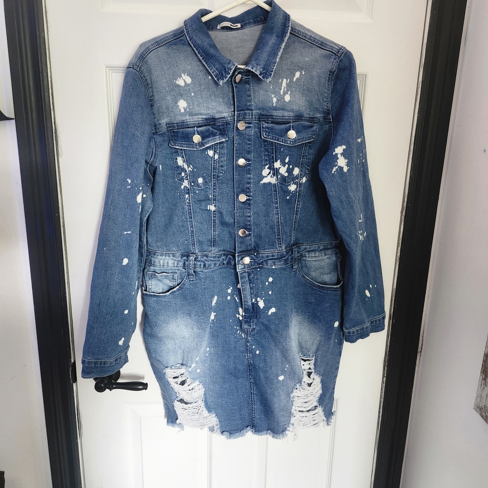 Fashion Nova Denim Masterpiece (2X/36) - I Swear I Didn't Paint In This!
